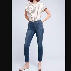 Anthropologie Pilcro & the Letterpress Stet Mid-rise Jeans Dark Rinse Size 25